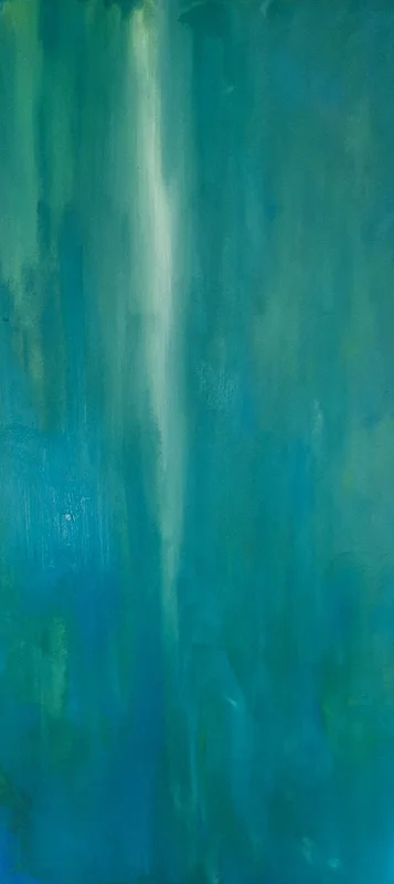 Akrylmålning Turquoise av Ylva Olofsson