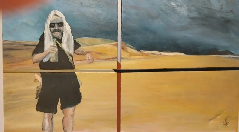 Oljemålning Porto santo av Göran T Andersson