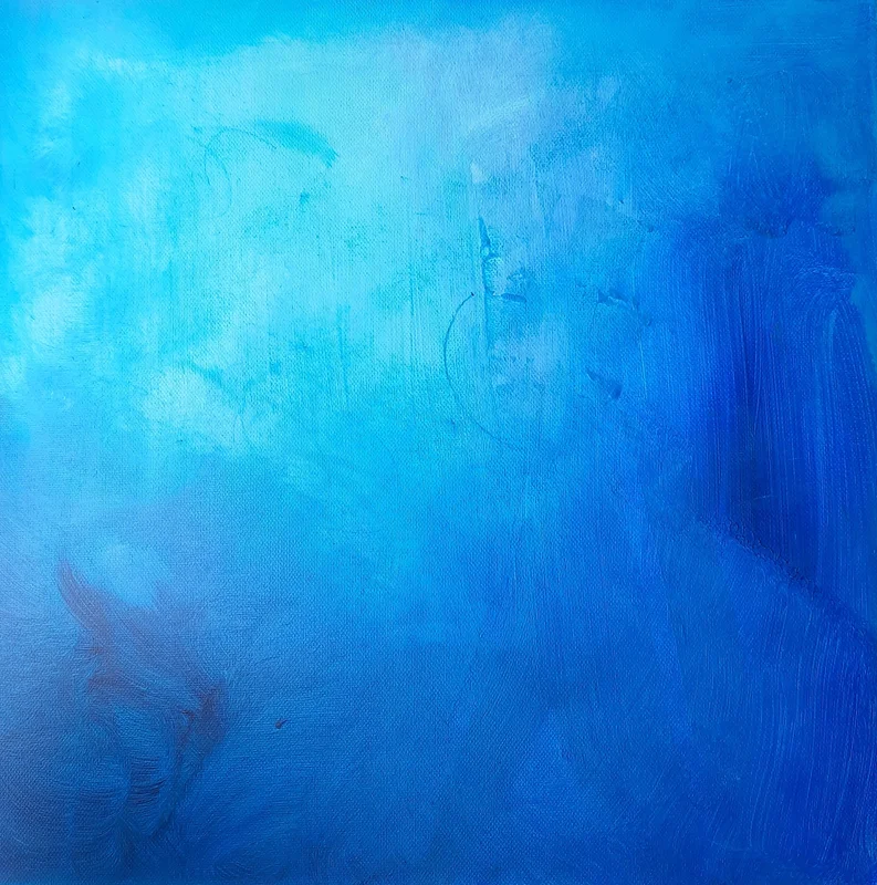 Akrylmålning Blue 1 av Ylva Olofsson