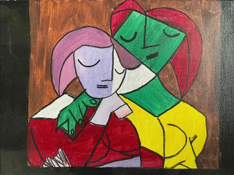 Akrylmålning Art by Freja av Freja Jonnarth