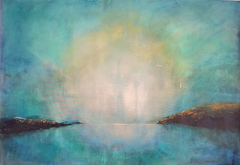 Akrylmålning The Inner Light av Ylva Berglund