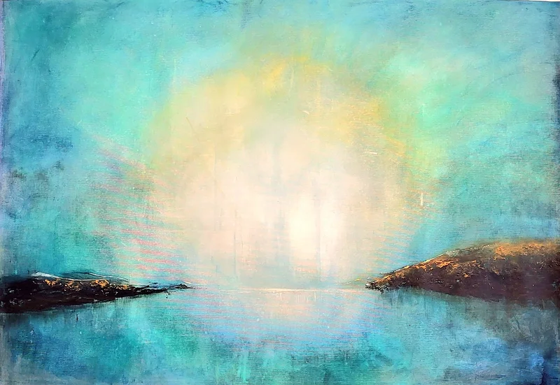 Akrylmålning The Inner Light av Ylva Berglund