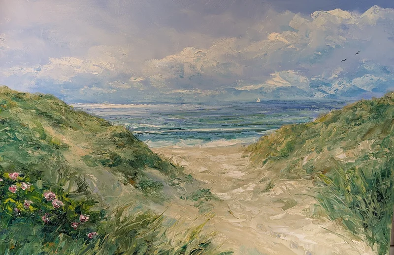 Oljemålning Falsterbo av Kathrin Bernekorn