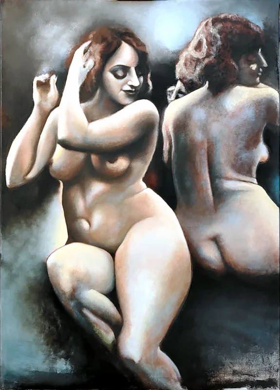 Oljemålning Ambiguita´ av Eduardo Bava