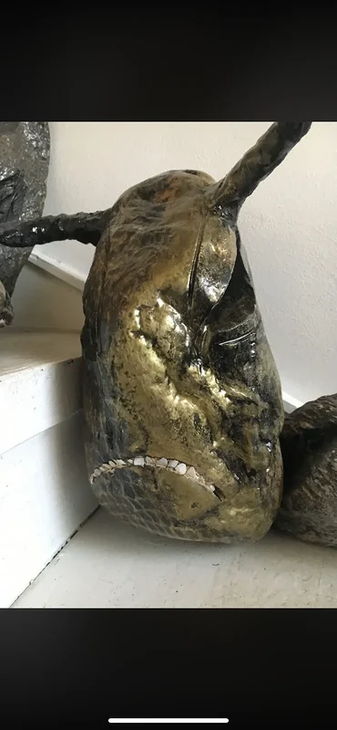 Skulptur Sirskallar av Peter Olsson