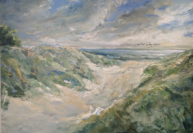Oljemålning Sandhammaren av Kathrin Bernekorn