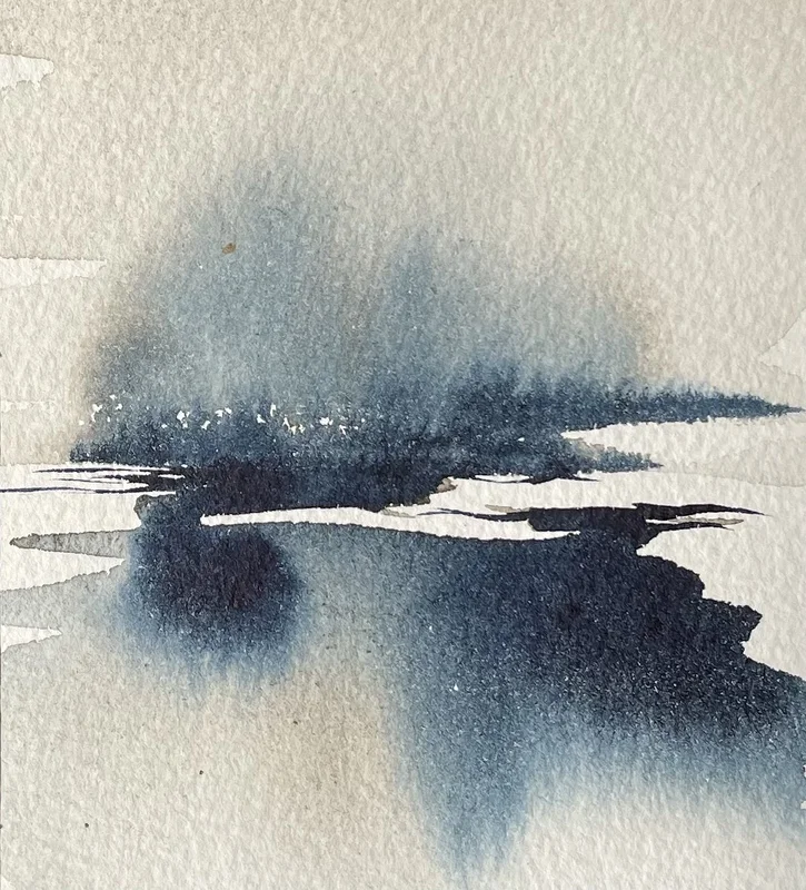 Akvarell Frostbite av Susanne Lindh