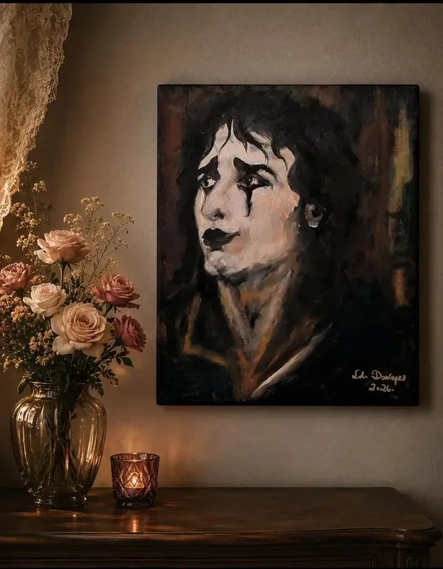 Oljemålning Känslornas blick av Lola Amethyst