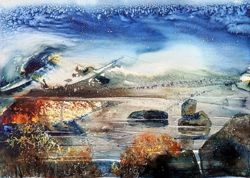 Akvarell SAREK av Ann-Sofie Eriksson