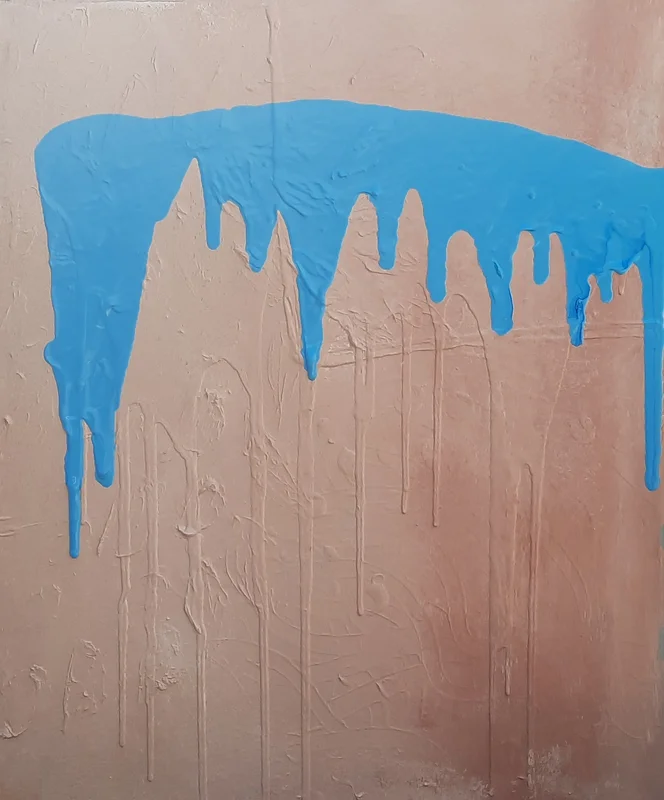 Akrylmålning Melting rain av Ylva Olofsson