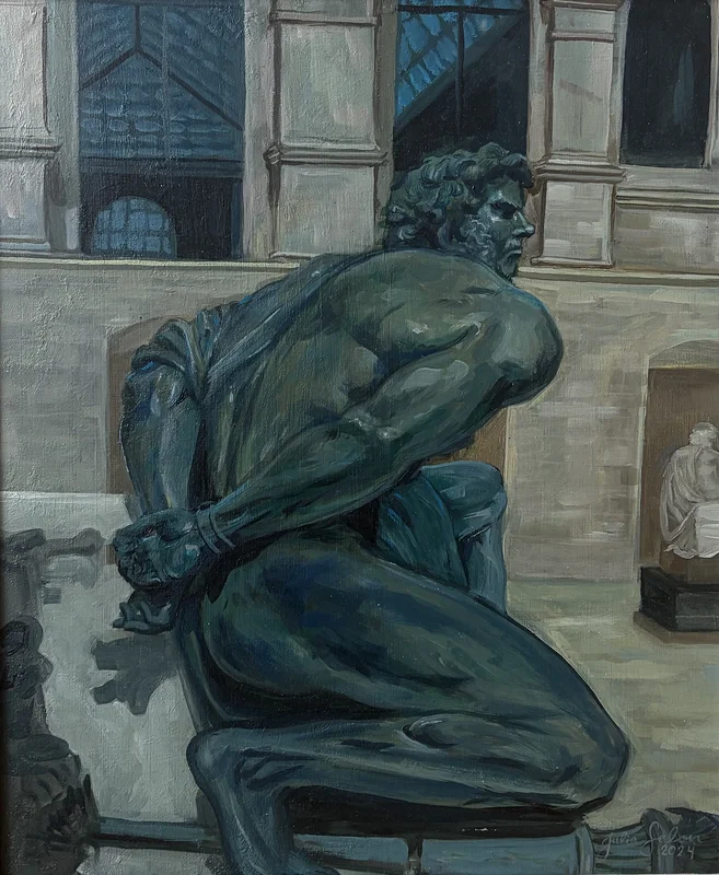 Oljemålning Captivity of Holland av Julia Seton