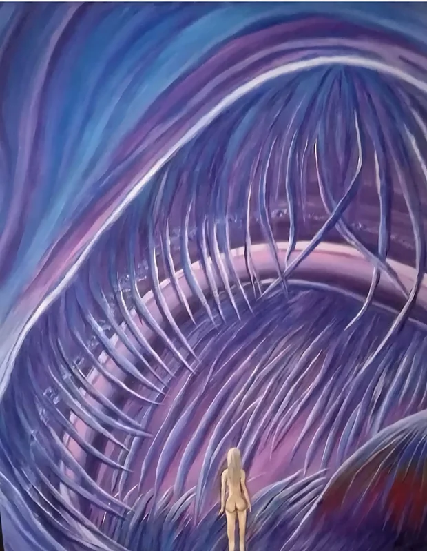 Akrylmålning In a dream av Maria Borgring ( Fd Lindberg)