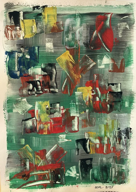 Akrylmålning Mjuk värme av Ann-Christin (Acmpainting) Martinsson