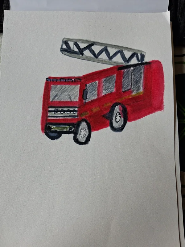 Akvarell Painting for my firemen heros av Katja Tuovila