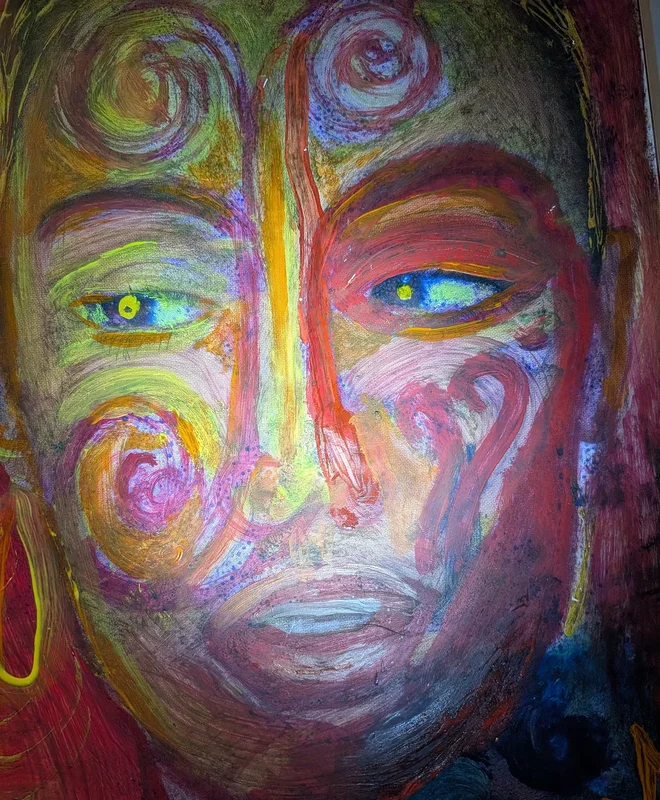 Akrylmålning Faces. 1 of 8 av Maria Landi