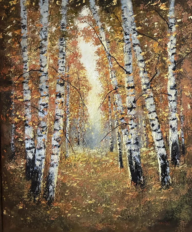 Oljemålning När naturen ler av Notte Hedberg