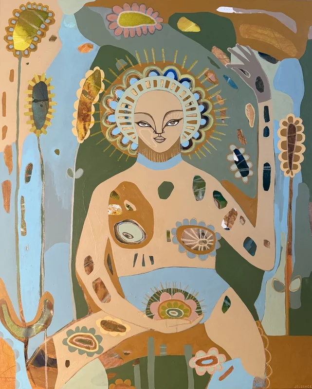 Bathing in the fragrance of flowers av Jyoana Jeleonce