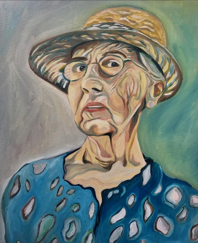 Oljemålning Madam av Ida Björklund