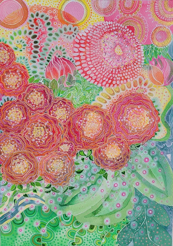 Happy Roses av Ann Sjöberg