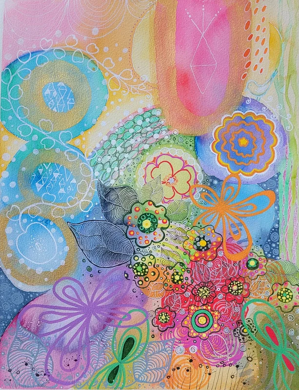 I Paint Fantasy Flowers av Ann Sjöberg