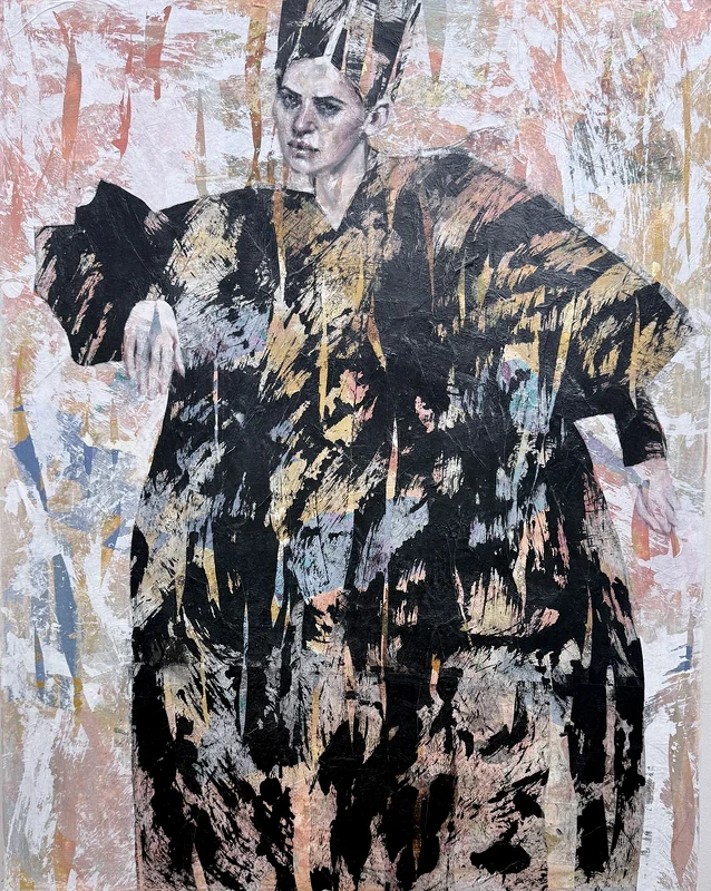 Oljemålning ASHES OF A QUIET CROWN | ongoing exhibition av Maria Krull