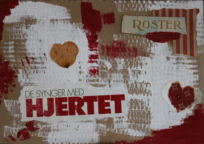 Akrylmålning De synger med hjertet av Malene Langborg