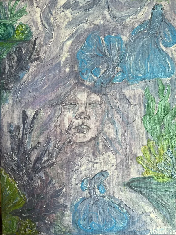 Akrylmålning Solace av Nelina Kullberg