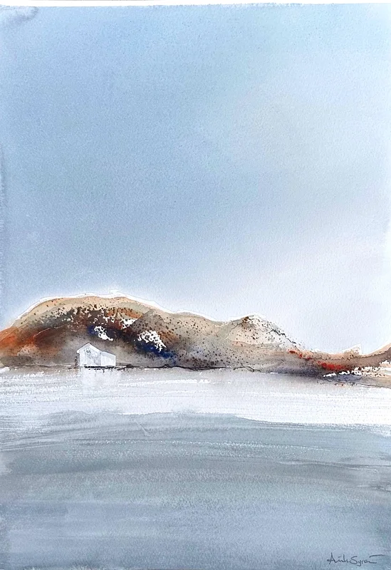 Akvarell Havet Vilar av Annika Syrén
