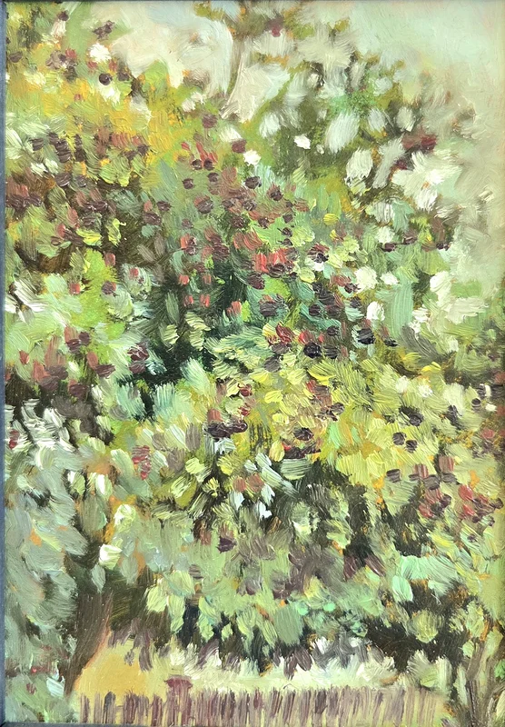 Oljemålning Elderberries av Anastasiia Mazeina
