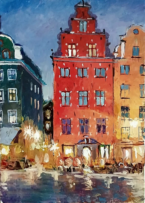 Oljemålning av Dimitri Zukov