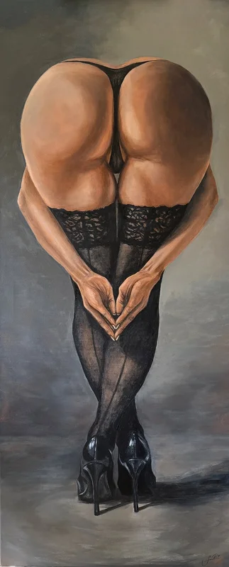 Akrylmålning Heart of Desire av Sandra Reiche