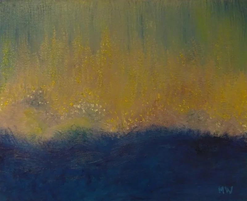 Oljemålning Saltstrand av Magdalena Wiklund