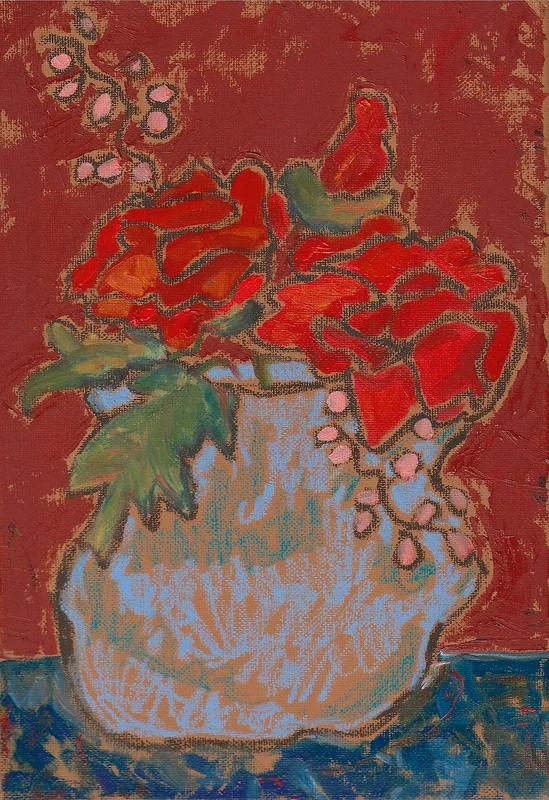Red roses av Jenny Carlsson