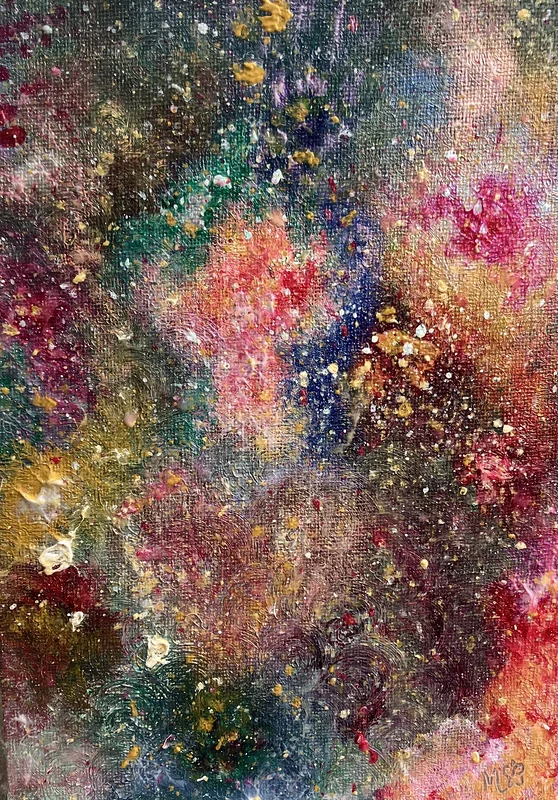 Akrylmålning Galaxy of eternal love av Fairyfiore