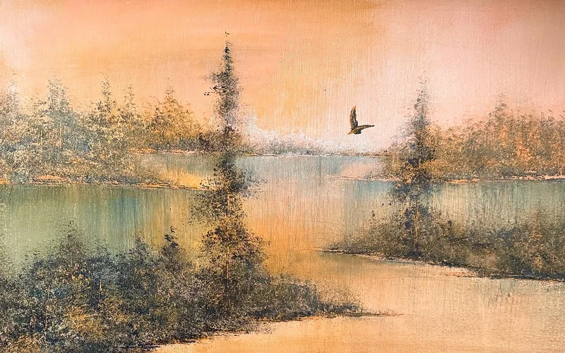 Akrylmålning Naturens magiska horisont av Stefan Ståhl