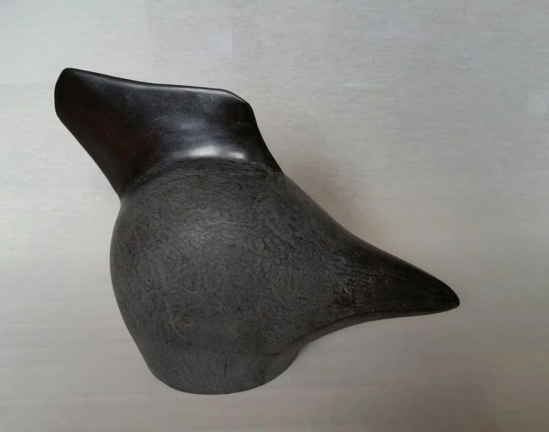 Skulptur Fågel med ryggfena av Bernt Eriksson