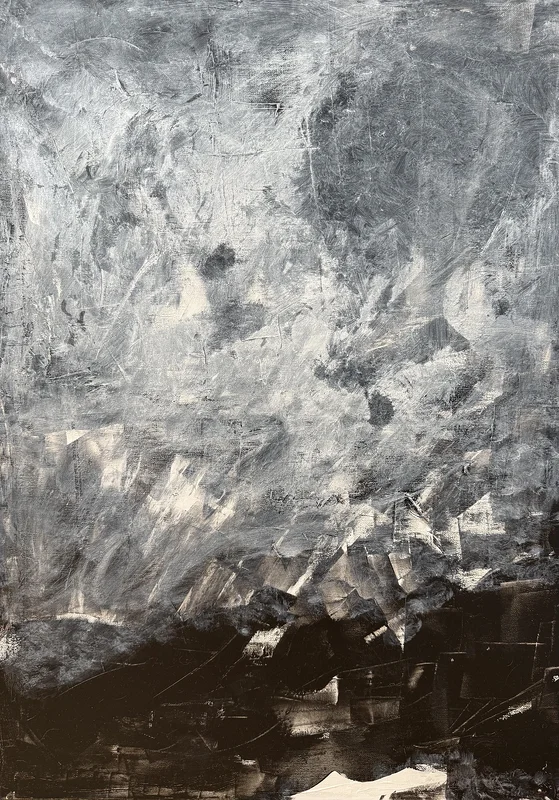 Akrylmålning Not On Paper III av Lina Skott