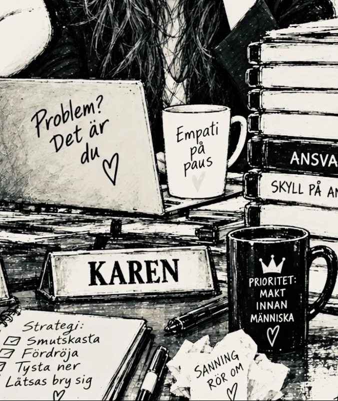 Satirisk llustration av Camilla .