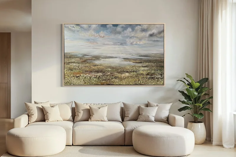 Akrylmålning Nytt! Fields of solitude av Patrik Sikon