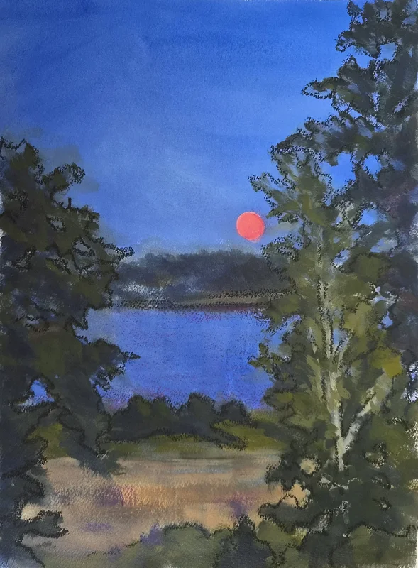 Måne 2 av Ise (Liselotte) Lindh Fahlström