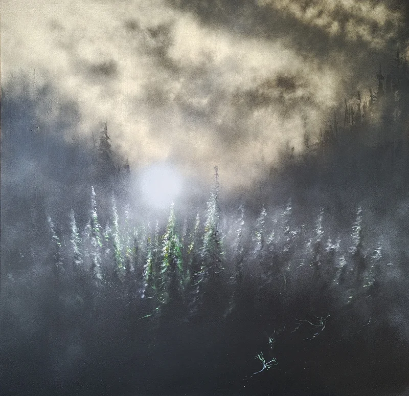 Akrylmålning Vastness and Sorrow av Anders Danielsson