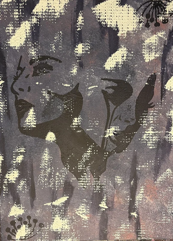 Akrylmålning Splittrad men ändå här av Ann-Christin (Acmpainting) Martinsson