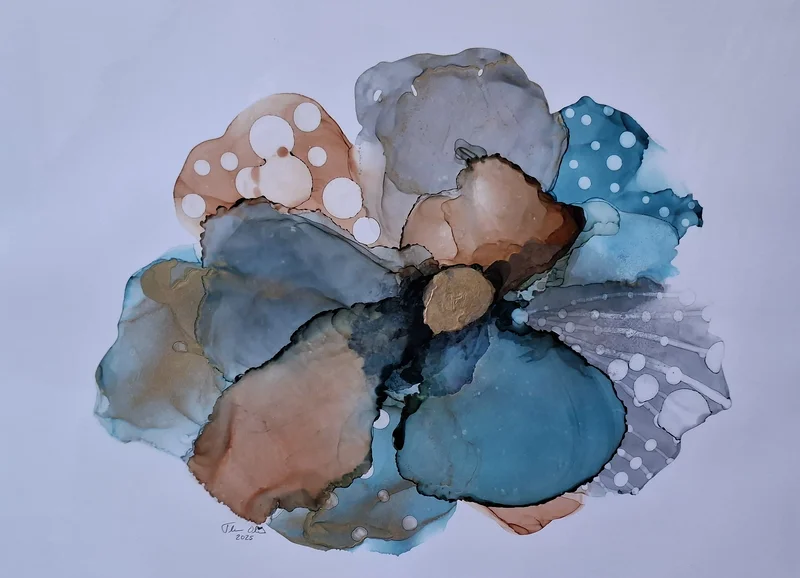 Flower of dots av Theresa Olin