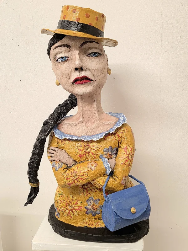 Skulptur Punkt slut av Helena Andreasson