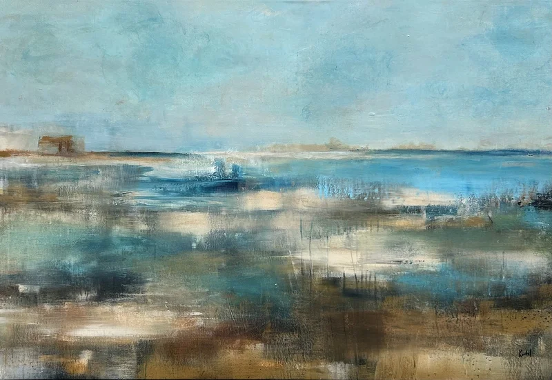 Akrylmålning Stillness av Helena Kästel
