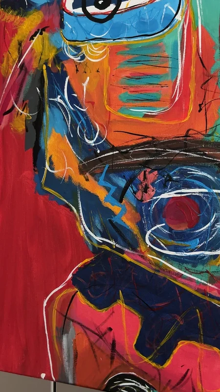 Akrylmålning Colorfull soul av Emina Murica
