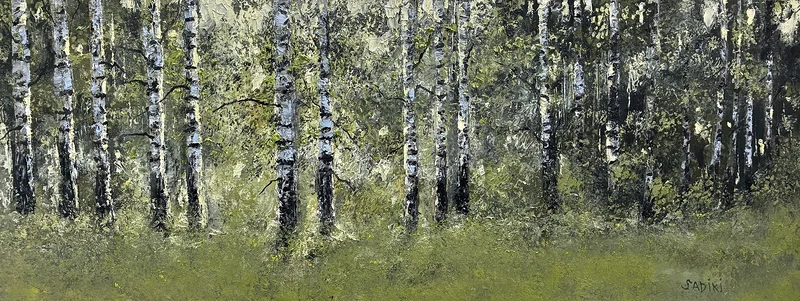 Oljemålning Sommarprakt av Notte Hedberg