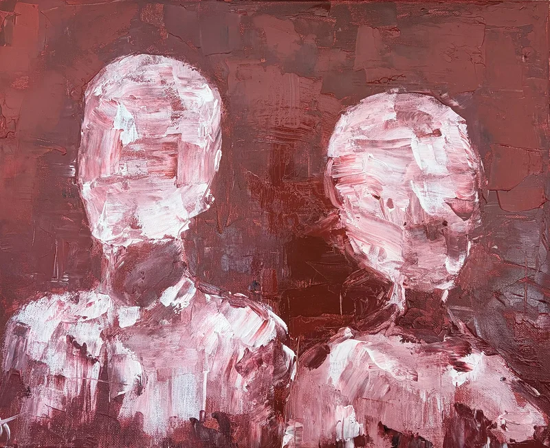 Akrylmålning Two souls av Getti World