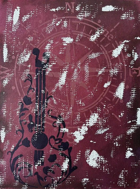 Akrylmålning Översikt - Luft under vingarna - 1 av 6 av Ann-Christin (Acmpainting) Martinsson