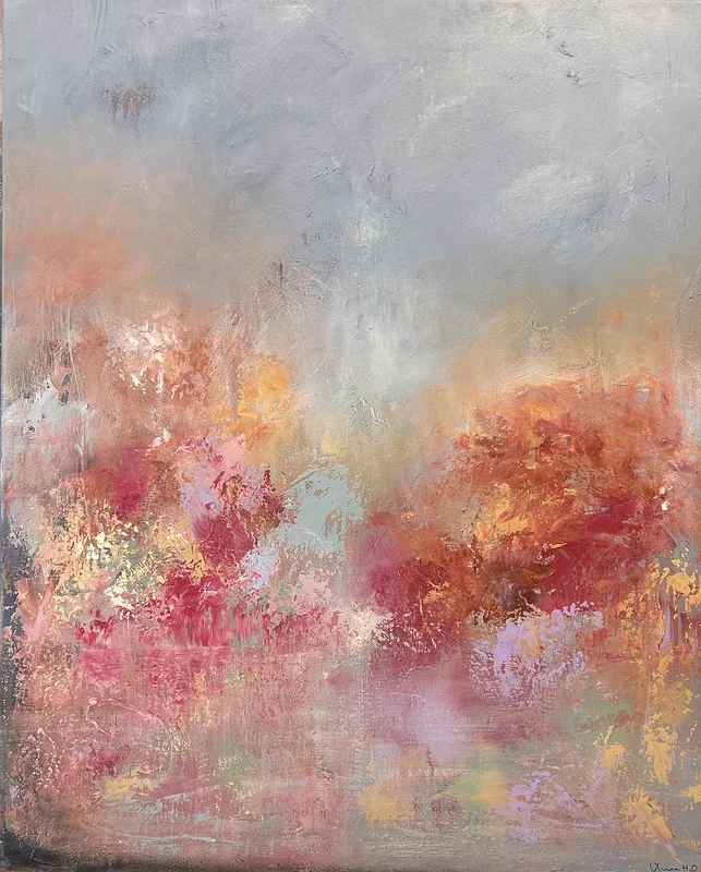 Akrylmålning Sensommar no. 2 av Ulrica Halling Olsson_art Stockholm